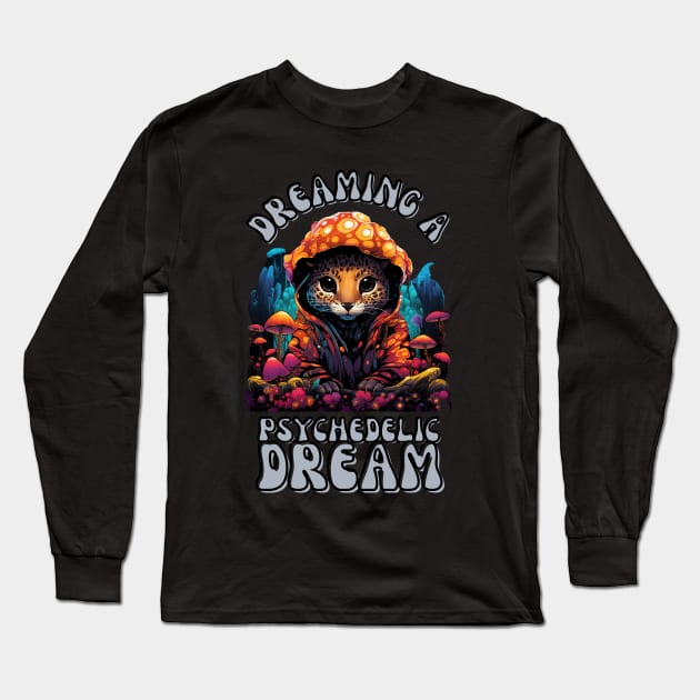 Dreaming a psychedelic dream leopard Long Sleeve T-Shirt by merchbykaez